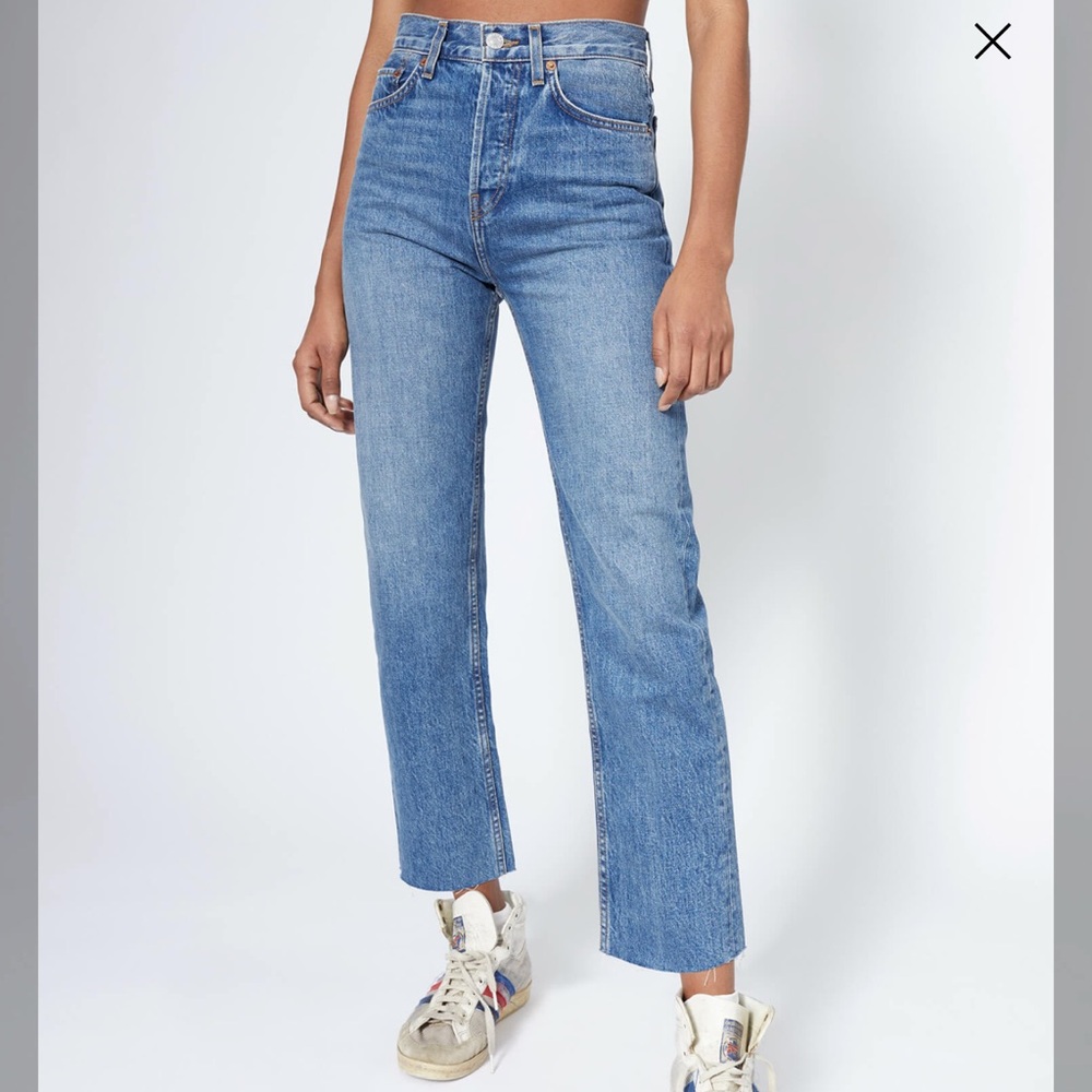 REDONE NWOT High Rise Stove Pipe Jeans